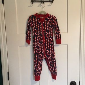 Hanna Andersson Candy Cane Pajamas 2T